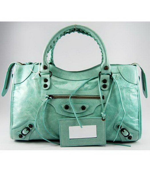 Balenciaga City Bag in pelle verde chiaro